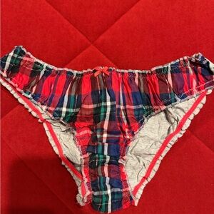 Victoria's Secret Red Plaid Panties